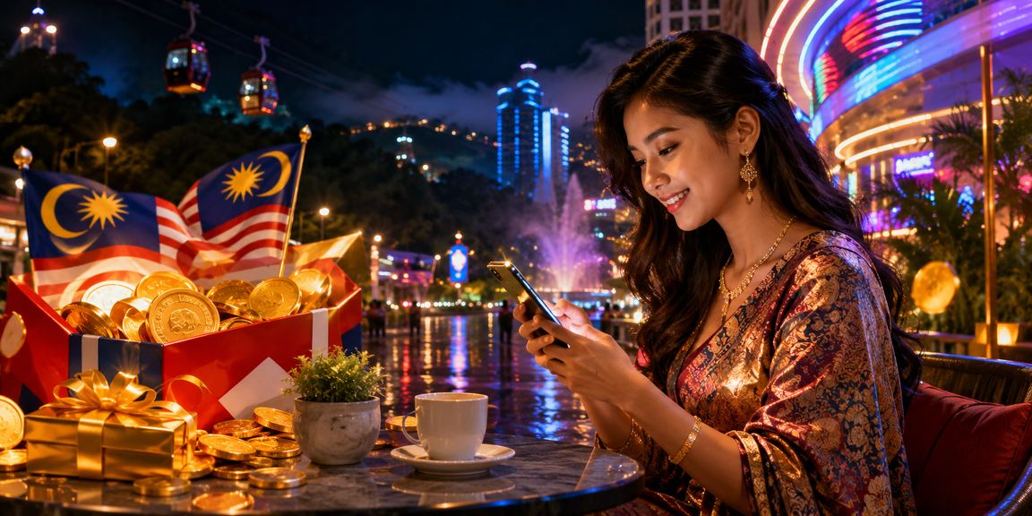 Pemain kasino mudah alih di Genting Highlands menggunakan aplikasi dalam talian