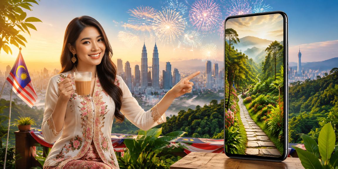 Pengguna Malaysia mendaftar akaun padubet melalui telefon pintar dengan mudah